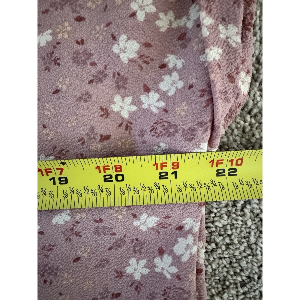 Pink Rose Short Sleeve Floral Pink /White Size L - Picture 11 of 12